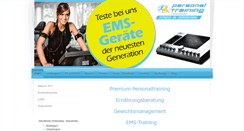 Desktop Screenshot of privat-fitnesscoach.de