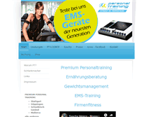 Tablet Screenshot of privat-fitnesscoach.de